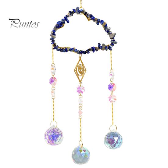 Sonnenfänger-Windspiel-Anhänger, lebendige Farben, schöne Reflexionen, Regenbogen-Kunstkristall, handgefertigter Gartenfenster-Anhänger