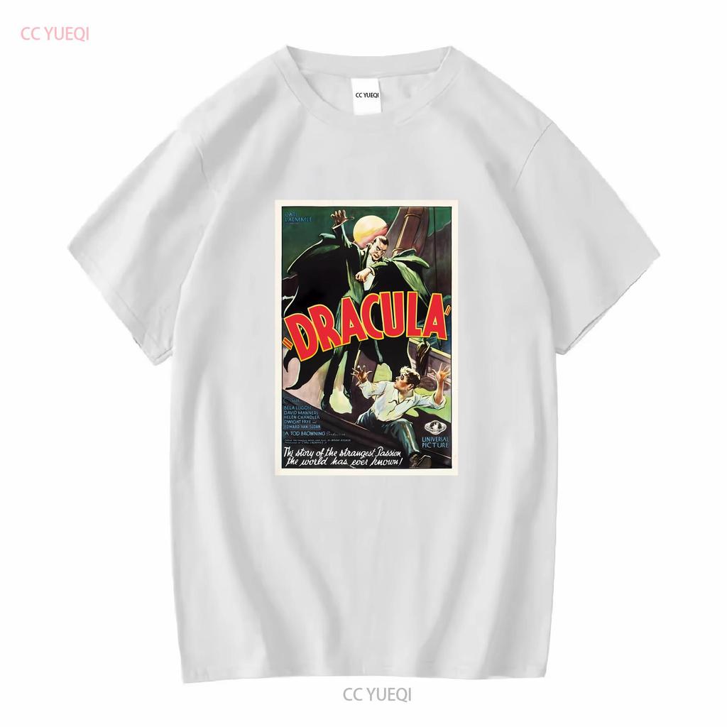 Retro Movie Poster Inspired by Dracula Direct To Garment T Shirt long or short sleeves vintage Washed Casual Stylish