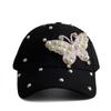 Hat butterfly new summer rhinestone sun protection sun hat versatile fashion cap baseball cap sun hat
