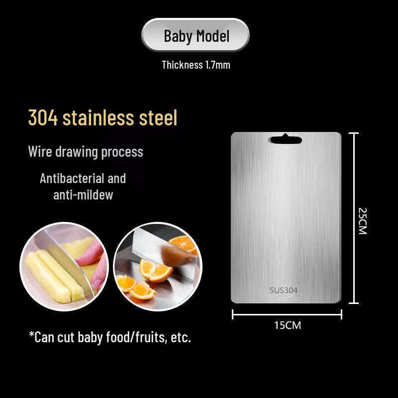 SPACEXPERT 304 Stainless Steel Cutting Board