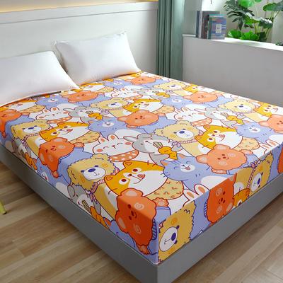 Mattress Cover with Elastic Band Fitted Sheet Home Full Size Single Double Bed Bedding (Without Pillowcase)