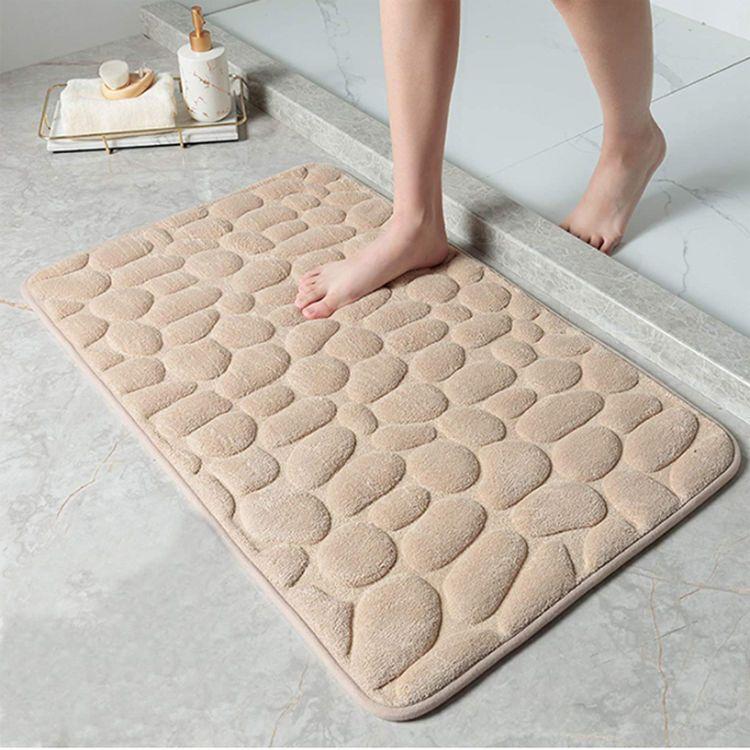 Non Slip Mat Bathroom Bath Mat Cobblestone Embossed Mat In Bathtub Floor Rug Shower Room Doormat Memory Foam Cobblestone Mat