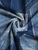 Abito da Donna alla Moda 2026 Estate Autunno con Stampa Denim Sintetico e Spalline Sottili