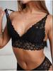 Women's Breathable Lace Wireless Bra & Panties Set