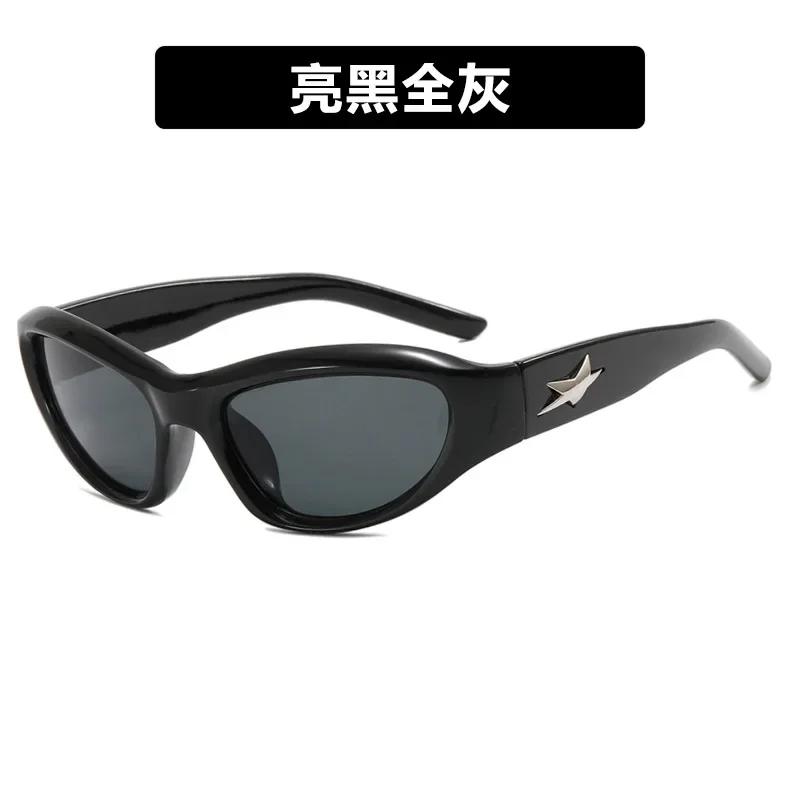 Star Y2K Sports Gafas De Sol New Fashion Cool Design Glasses Punk Special Men Women Street Photo Shade Sunglasses