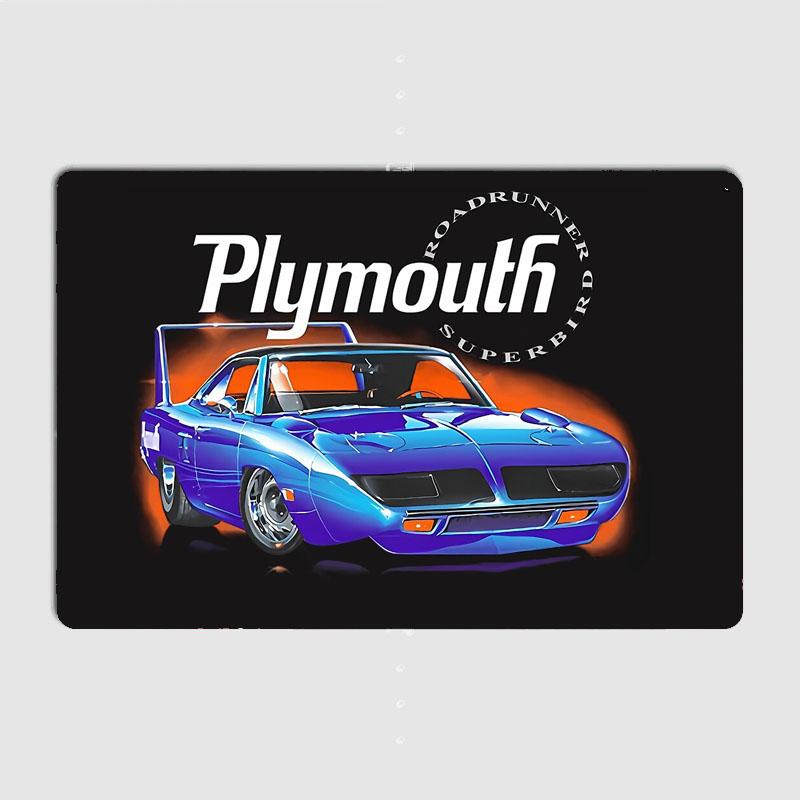 

Синій Plymouth Superbird Гоночний Автомобіль Ретро Класичний Спортивний Автомобіль Металевий Постер Знак Гараж Клуб Кастом Настінний Жестяний Декор Кімнати Домашній Декор 7.9x11.8In(20x30cm)