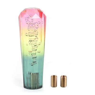 JINGLING Crystal Shift Knob, Crystal Gear Knob, 3 Colors, Light Truck, Cherry Blossom, Yellow-Green,