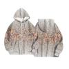 Women's Fashion Jacket Casual Printed Long-sleeved Hooded Cardigan Sweatshirts