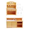 Creative Doll House Kitchen Toy Set Includes Cabinets Sink And Utensils For Imaginative Play Pretend Play Kitchenette