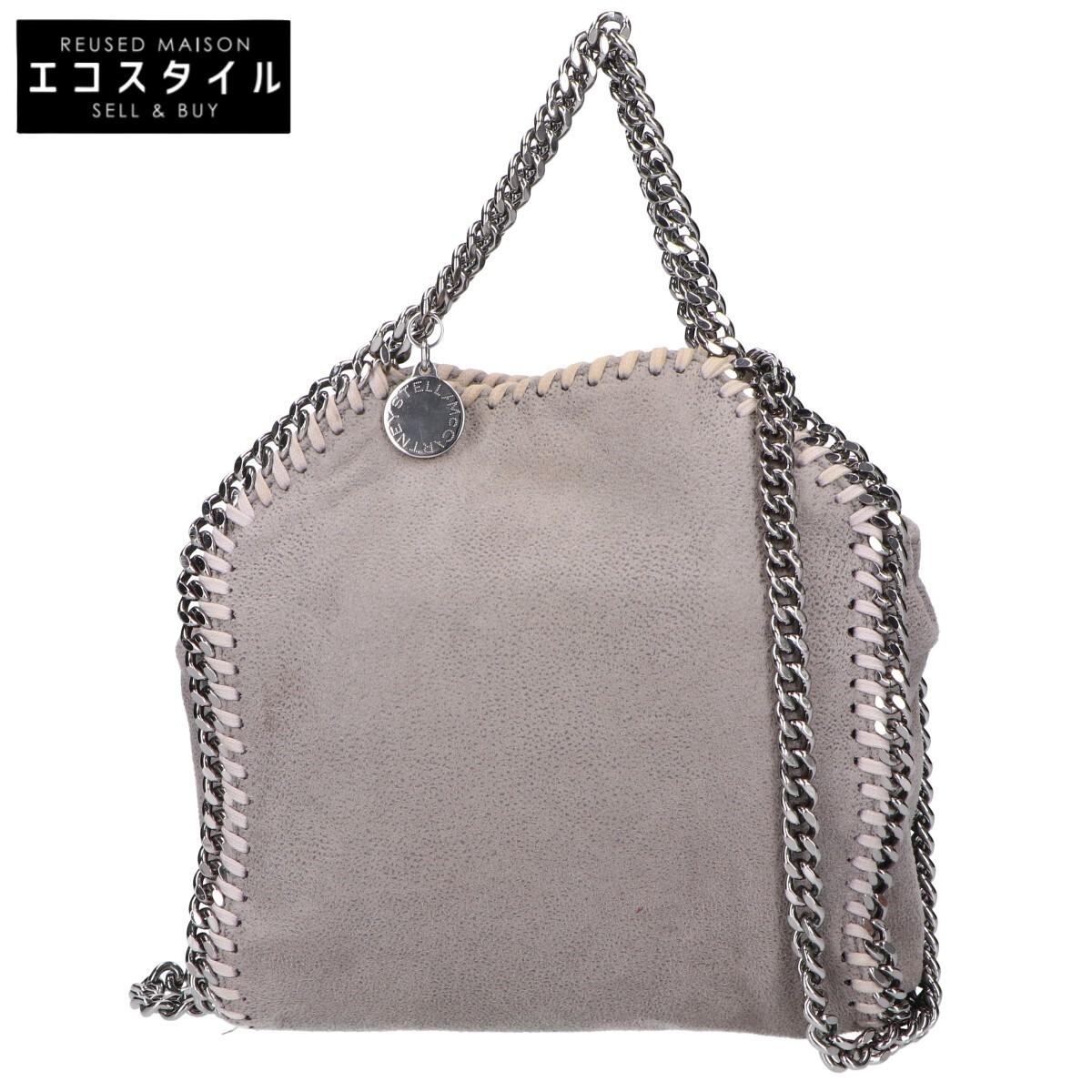 

STELLA McCARTNEY 391698W9132 Falabella Tiny 2-Way Shoulder Bag Tote Bag grayUsed
