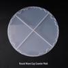 Poppy DIY Crystal Resin Wave Cup Mat Silicone Mold for Handmade Tabletop Creations