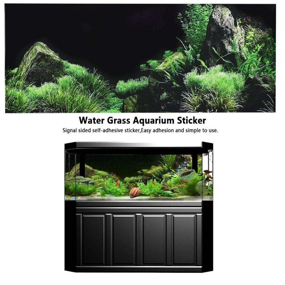 Adesivo Sfondo per Acquario in PVC 61 x 30cm Autoadesivo Sfondo per Acquario Effetto Sfondo 61x 40cm