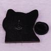 BoBo Cat Open-Mouth Metal Brooch