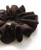VINGTAINE Ruffled Chiffon Scrunchie Hair Accessory in Muted Simple and Sophisticated for Everyday Use HS-160-BR Colors,