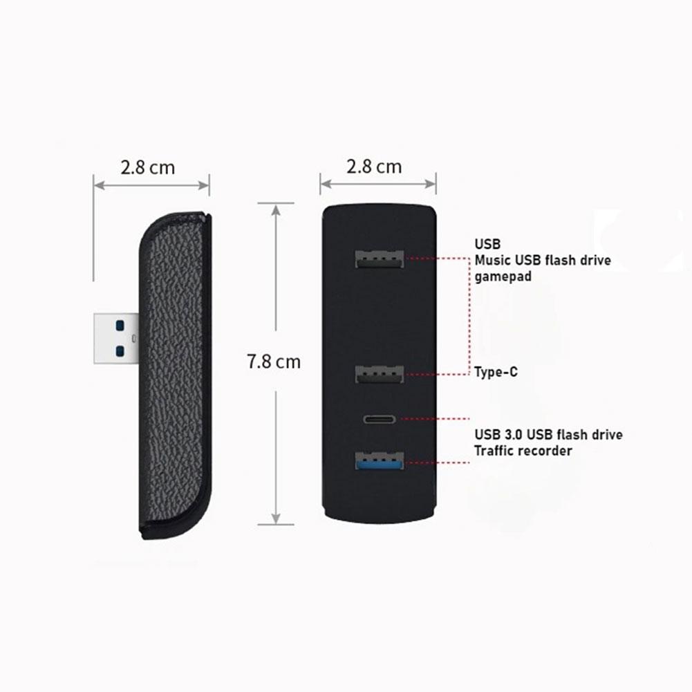 Multi-function USB Hub Car Docking Station For Y 3+ Y Juniper USB Hub Ports Car 4-in-1 USB Extender Charger Upgrade