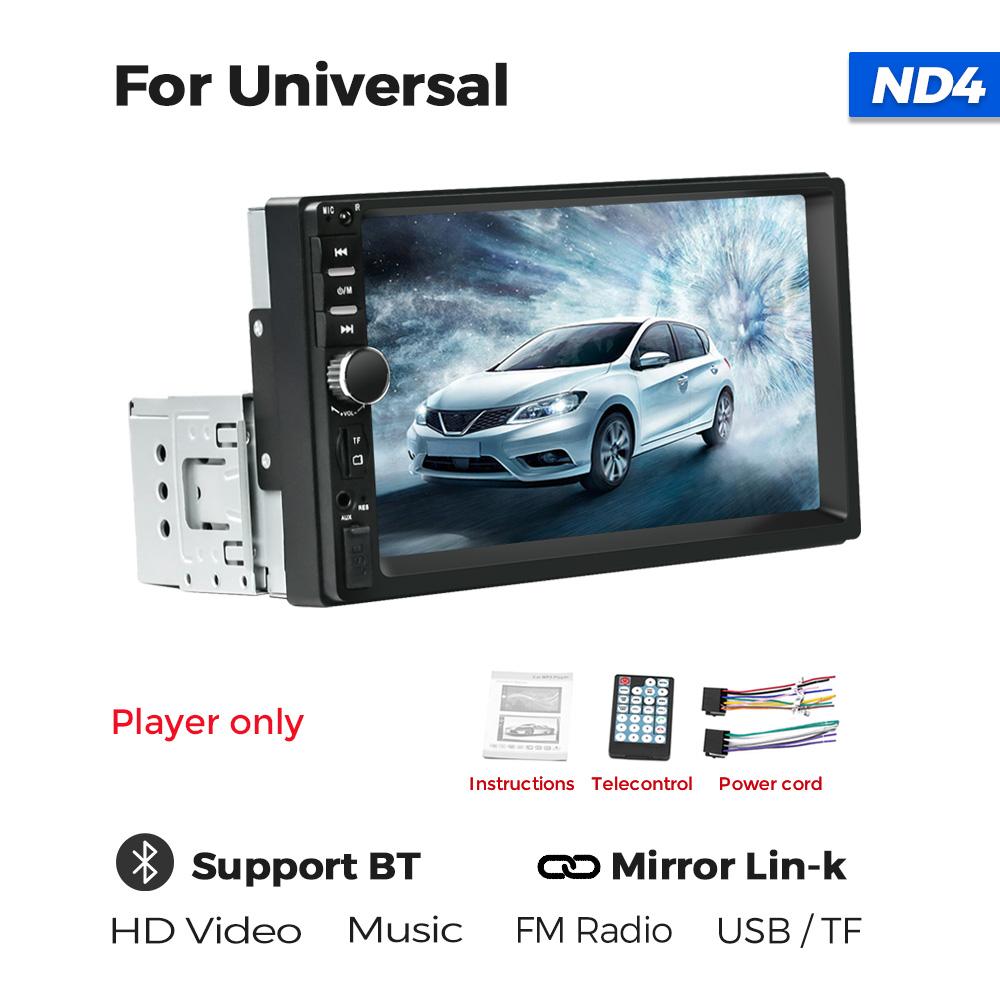 Navifly ND4 7Inch Screen Universal 1Din Car Radio All In One MP5 Player Multimedia GPS Stereo Receiver Support SWC USB TF FM BT