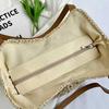Straw Beach Bag Vintage Handmade Woven Shoulder Bag Raffia Circle Rattan Bags Bohemian Summer Vacation Casual Bags