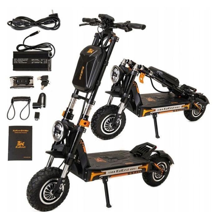 Trottinette électrique pliable - KuKirin G4 Max - Double moteur 3200W - Batterie amovible 60V 35.2AH - Autonomie maximale 95KM
