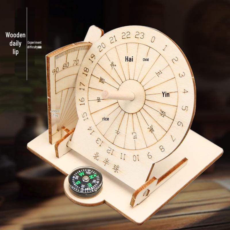 

Модель экваториальных солнечных часов «Сделай сам»: Детский самодельный научный эксперимент Солнечные часы