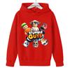 Stumble Guys Autumn Winter Sweatshirt Tops Hoodie Children's Hoodie Clothing Suitable for 3-12 Years Boys Girls Hood Outerwear