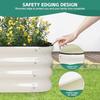 4 In 1 Galvanized Raised Garden Bed 6x2x1ft 2Packs Modular Planter Box Outdoor Metal Raised Bed Kit with Bracing Rods for Garde