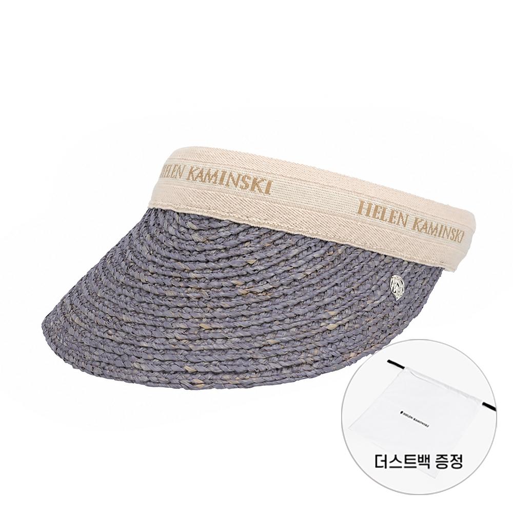 Helen Kaminski Lintl Bianka 8 Lilac Natural Logo Visor Sun Cap HAT52204 LINTL