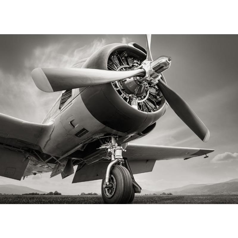 Vintage Aircraft Propeller Poster Prints Aviation Combat Aircraft Canvas Painting Wall Art Gift For Living Room Home Decor
