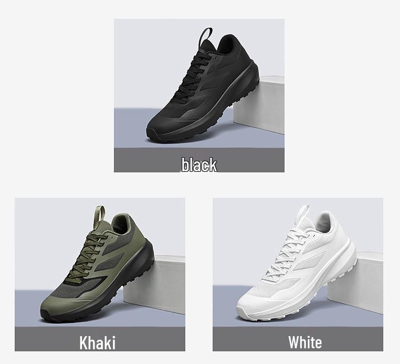 Men's Waterproof Non-Slip Hiking Shoes - Cushioning, Shock-Absorbing, Off-Road Running & Outdoor Sports Shoes for Daily Commutes