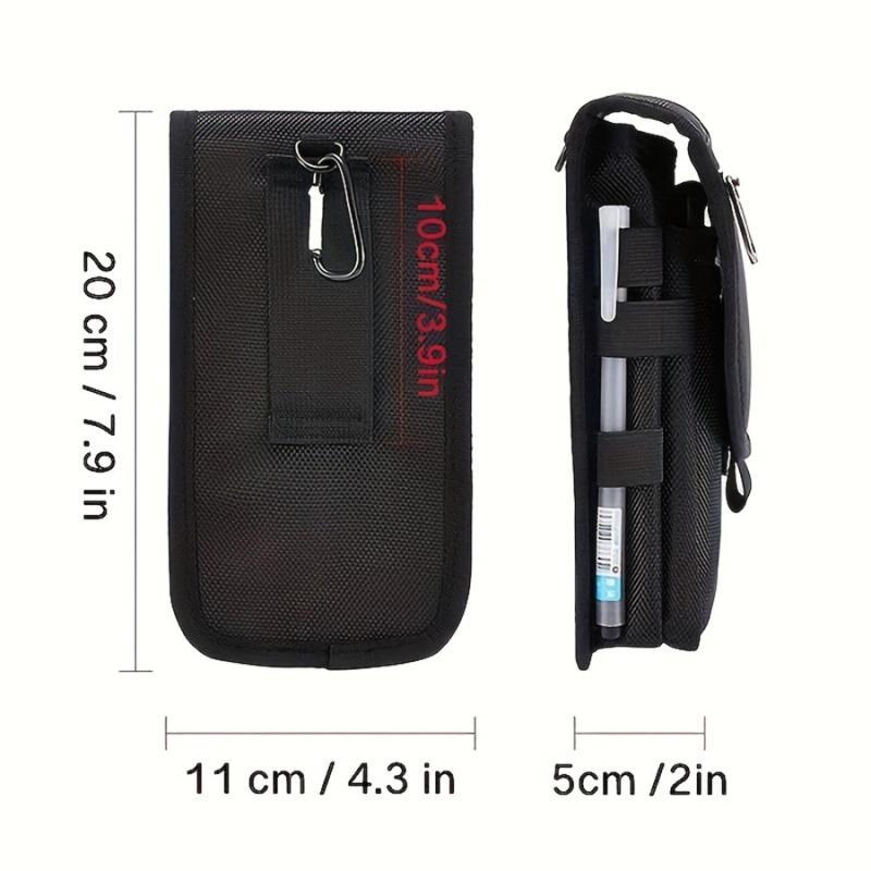 Mobile Phone Bag Casual Waist Bag Pen Insertion Bag Flip Top Mobile Phone Waist Hanging Bag Waist Bag Mobile Phone