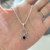 Huitan Spider Pendant Necklace for Women/Men Punk Animal Necklaces Unisex Lover Neck Accessories Creative Gift Hip Hop Zircon