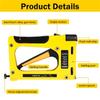 A84X-Nailing Equipment For Woodworking Furniture Heavy Duty Construction Picture Frame Staple Metal Hand Tool