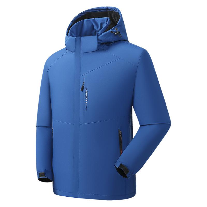 New Velvet Padded Jacket Outdoor Mountaineering Clothes Windproof Waterproof Jacket Warm Cotton-padded Coat