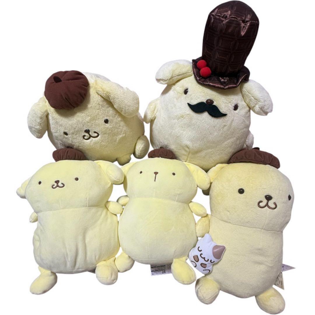 Pompompurin stuffed toys 5 pieces sold in bulk Sanrio stuffed animals mascot