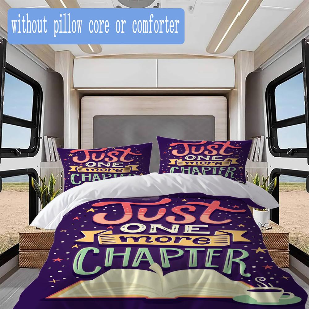 Gifts for Book Lovers Pattern Bedding,Quilt Set Quilt Cover Pillowcase Home Birthday Gift (1*duvet cover+2*pillowcase,without core)ZSJT0917119