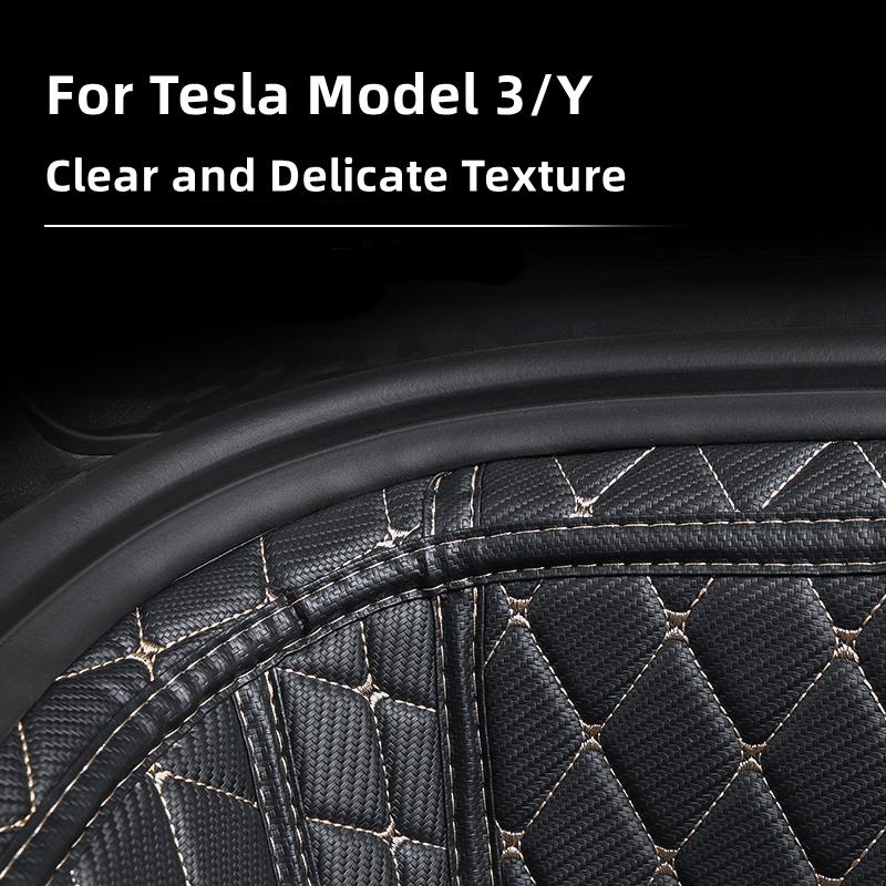 For Tesla Model 3 / Y 2020-2023 Front Rear Trunk Mat Car Leather Trunk Storage Pad Bottom Protector Pad Car Interior Decoration