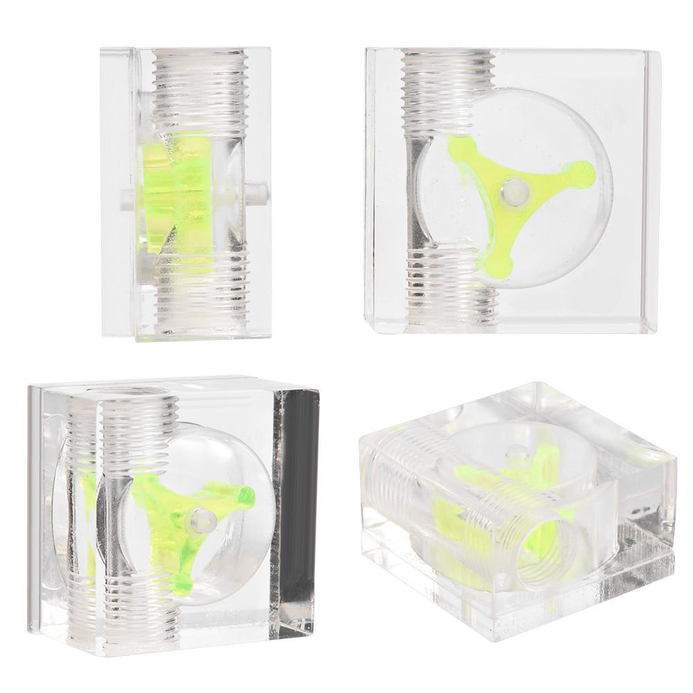 3 Impeller Water Cooler Flow Meter Indicator for PC Water Cooling System G1 4 Thread