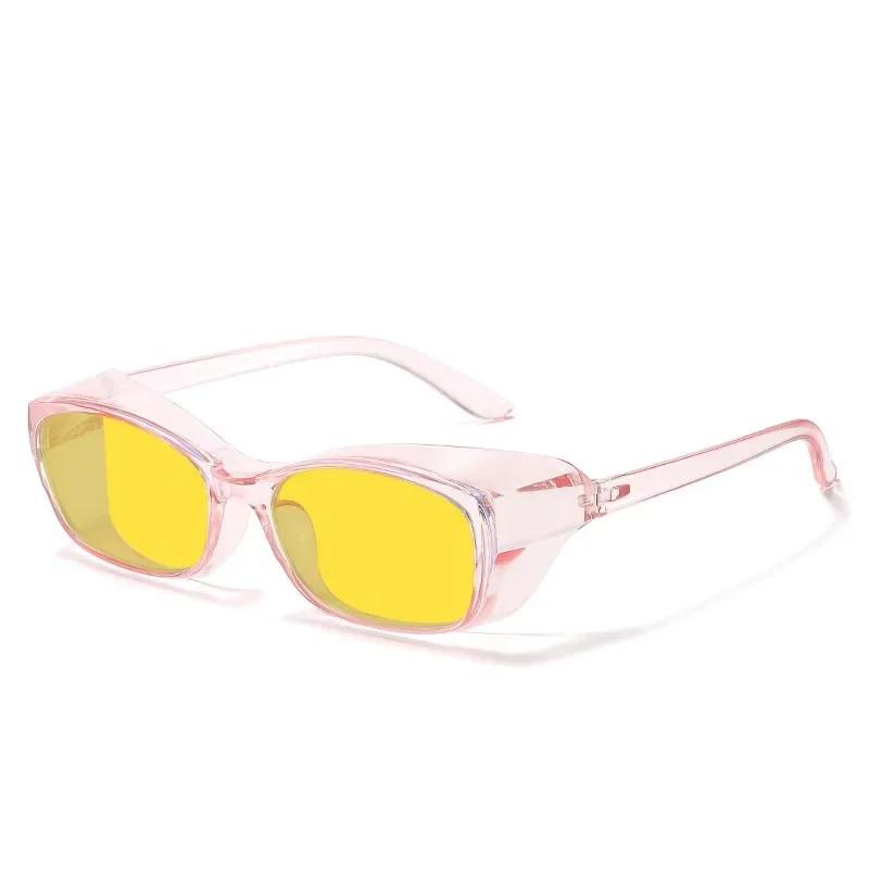 New Fashion Night Vision Edge Protection Women's Sunglasses Outdoor Neutral Night Driving UV400 Anti Blue Light Glasses
