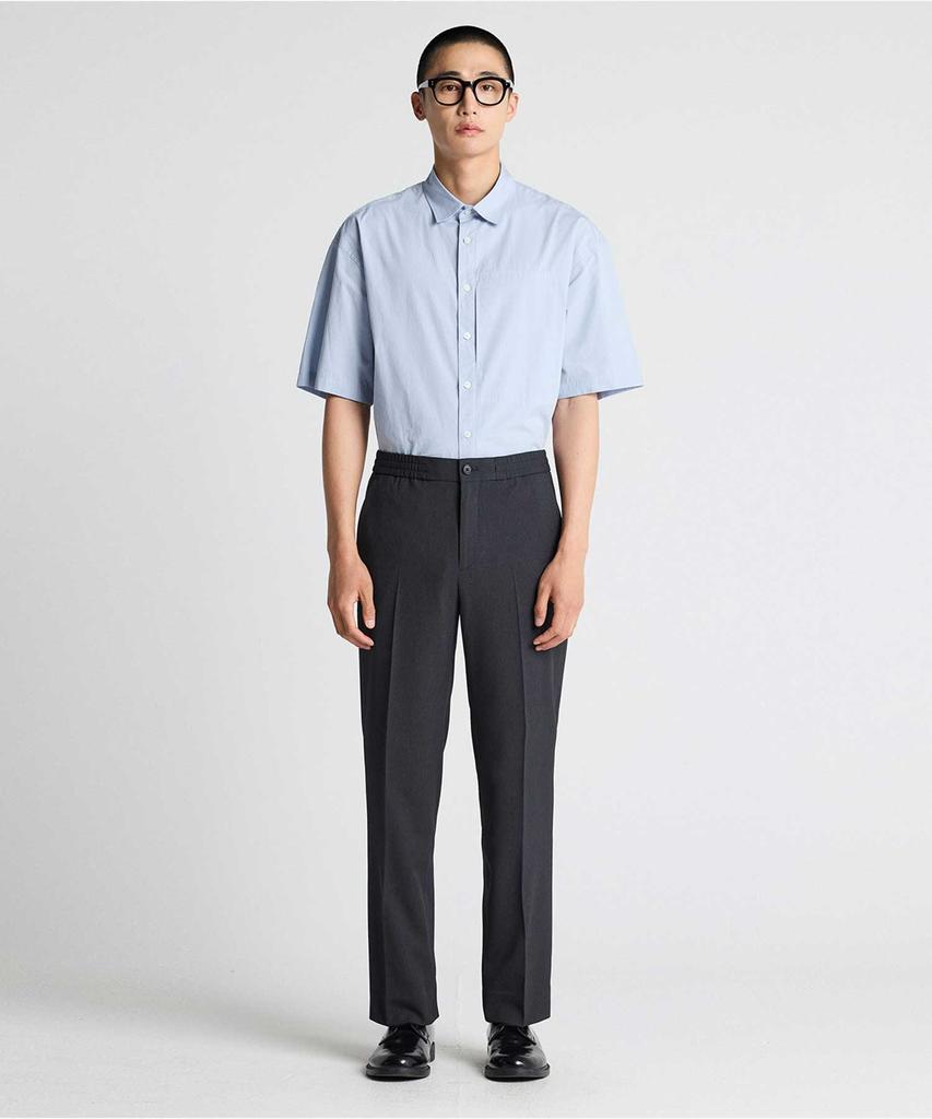 STCO [360-Degree Comfort Elastic Waist] Twill Stretch Pants Grey (Wide Fit)_Spavb15Wsg