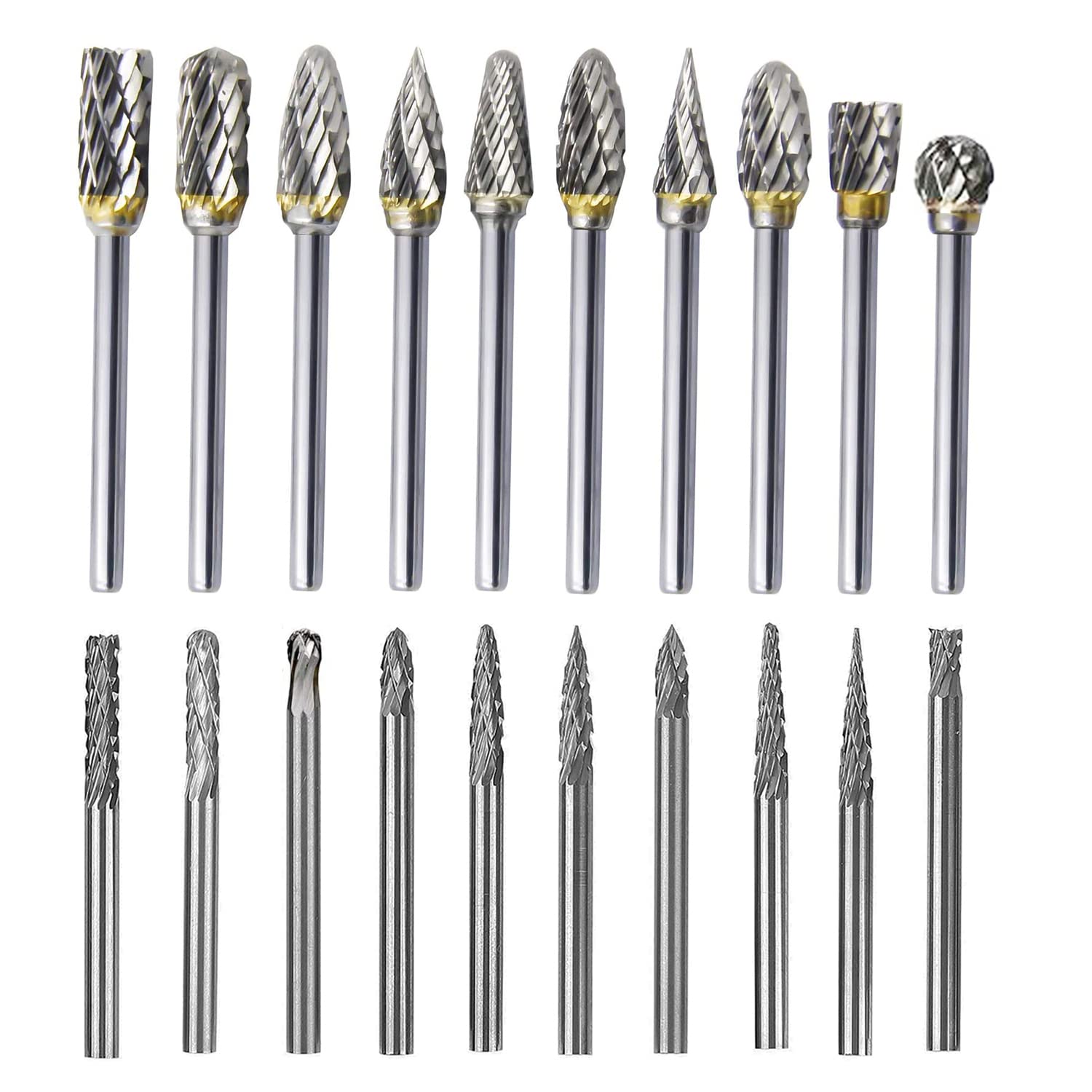 

Kimlonton Супер Тверда Вольфрамова Сталь Фрезер Карбідний Набір Свердел з 20 Лезами Поставляється у Спеціальному Пластиковому Футлярі Необхідний для та Ремесла Бори, Свердла, Свердла, (хвостовик