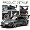 Remote Control , 1:24 Scale RC Drift , 2.4Ghz 4WD RC Toy with Lights, Tires, and Barricade Tool, Perfect Gift for Boys and Girls
