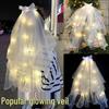 Glowing Veil Fairy Style Light-Up Photo Props for Kids' Travel Photography
