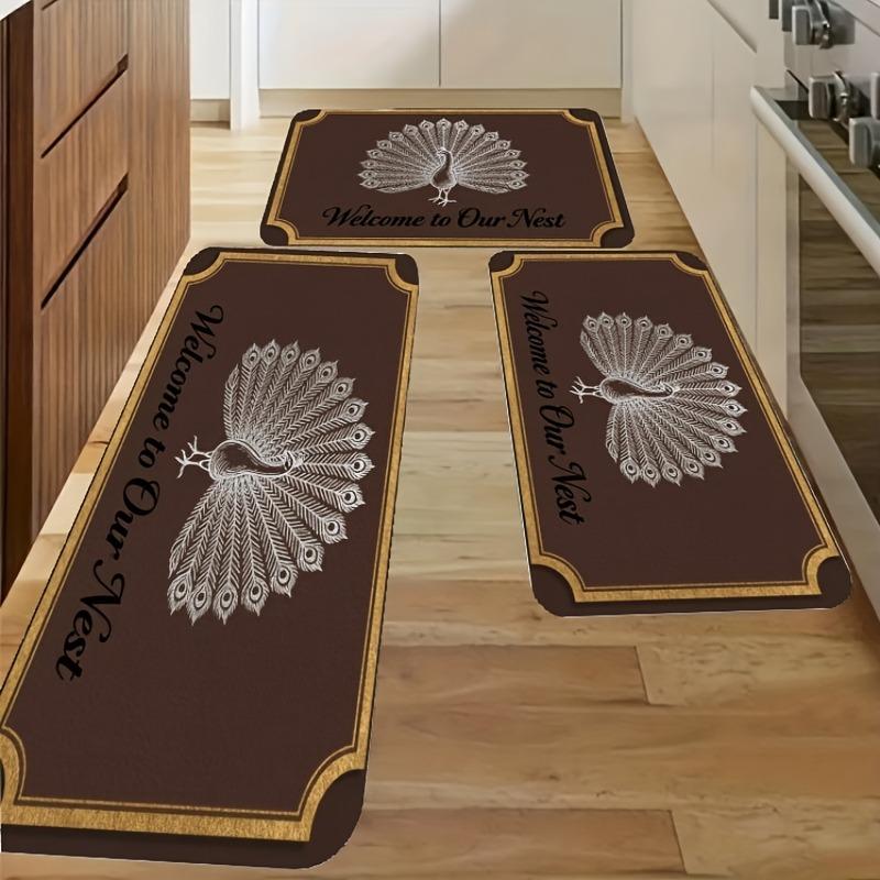1PC Welcome Kitchen Rug Non-Slip Bath Mat Pop Design Carpet for Home Sink Laundry Decor