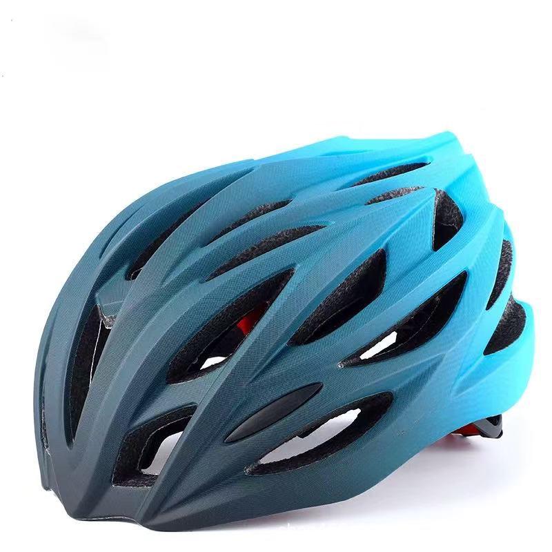 Gradient Color Breathable Road Bike Helmet for Men and Women - Integrated Molding Safety Cycling Helmet