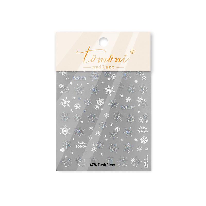 

Термонаклейки для ногтей Tomoni - Японская канцелярия Дизайн снежинки для нейл-арта