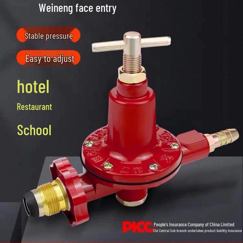 Explosion-Proof Pressure Reducing Valve for Household Gas Cylinders with Gauge