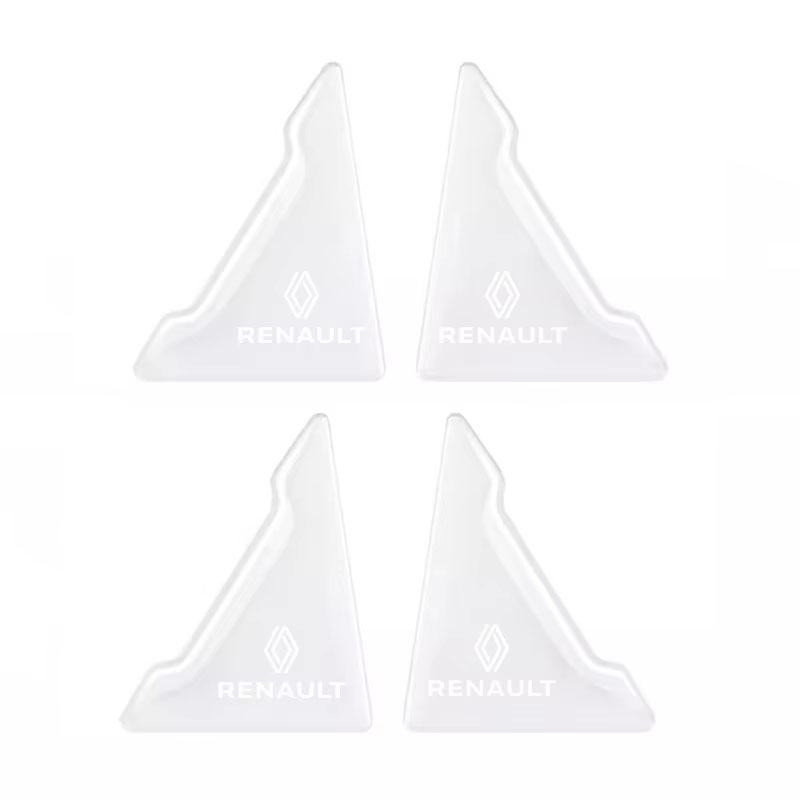 For Renault 2026 New Hub Caps 4Pcs Car Door Corner Covers Anti Scratch Protection Stickers For Renault Clio Megane Kadjar QM6 ZO