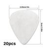 20Pcs Metal Guitar Pick Plectrums Bright Sounds Stainless Steel Guitar Pick for Electric Guitar Bass Ukulele Enduring