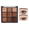 [2024 Limited] Eyeshadow Palette 9 Colors Eyeshadow Chocolate Matte Eye Makeup Earth Color Eyeshadow Palette Glitter Powder Waterproof Sweatpro