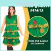 Kerstelf Cosplay Kostuum Voor Volwassenen Met Katoen Polyester Stof Perfect Voor Feestdagen