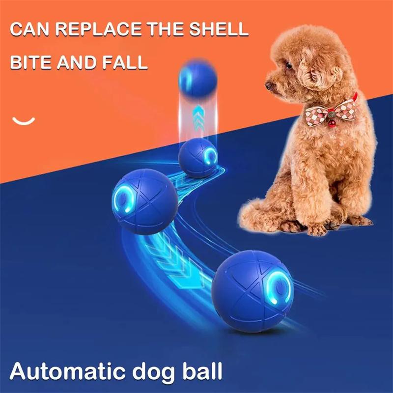 1PC Dog Toy Ball Interactive Rolling Ball Auto Moving Dog Toy Two Modes Rechargeable Automatic Ball Pet Toy Supplies